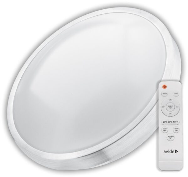 aclocct-48w-pan-0x0-1.jpg Avide LED Ceiling Lamp Oyster Pandora-CCT (ALU) 48W (24+24) with remote
