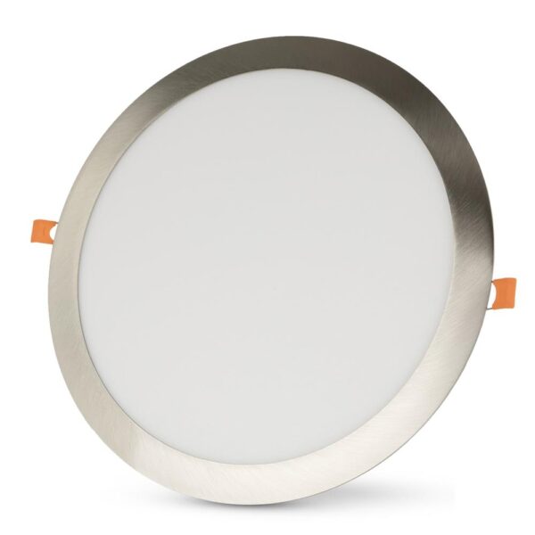 acrpnw-r-24w-alu-sn_p.jpg Avide LED Στρογγυλό Πάνελ Οροφής Χωνευτό από Αλουμίνιο Satin Nickel 24W NW 4000K