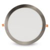 acrpnw-r-24w-alu-sn_s_1_.jpg Avide LED Στρογγυλό Πάνελ Οροφής Χωνευτό από Αλουμίνιο Satin Nickel 24W NW 4000K