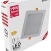 Avide LED Φωτιστικό Οροφής Χωνευτό Τετράγωνο Πλαστικό 18W Θερμό 3000K