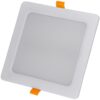Avide LED Φωτιστικό Οροφής Χωνευτό Τετράγωνο Πλαστικό 18W Θερμό 3000K