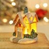 acttd-euhy-led.jpg Artezan Christmas LED Table Top House Decoration Yellow 8.3*6.5*6cm