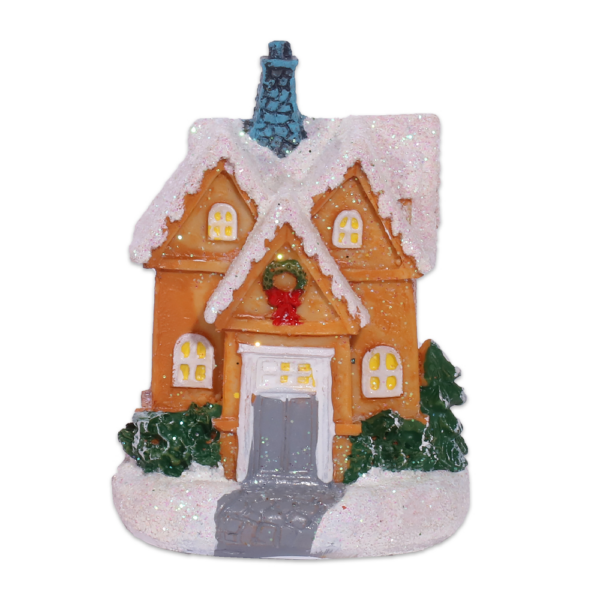 acttd-euhy-led.png Artezan Christmas LED Table Top House Decoration Yellow 8.3*6.5*6cm