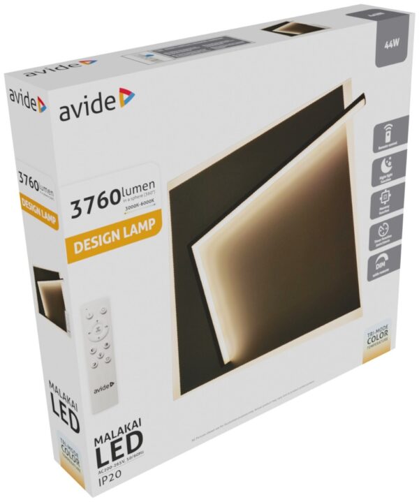ado3s-mala-24g_avide-design-mennyezeti-lampa-malakai-rf-taviranyitoval.jpg Avide Μοντέρνα Πλαφονιέρα Οροφής Oyster Malakai με Τηλεχειριστήριο