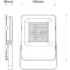 Avide LED Προβολέας SMD Industrial 100W Λευκό 4000K 160lm/W