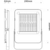 Avide LED Προβολέας SMD Industrial 150W Λευκό 4000K 160lm/W