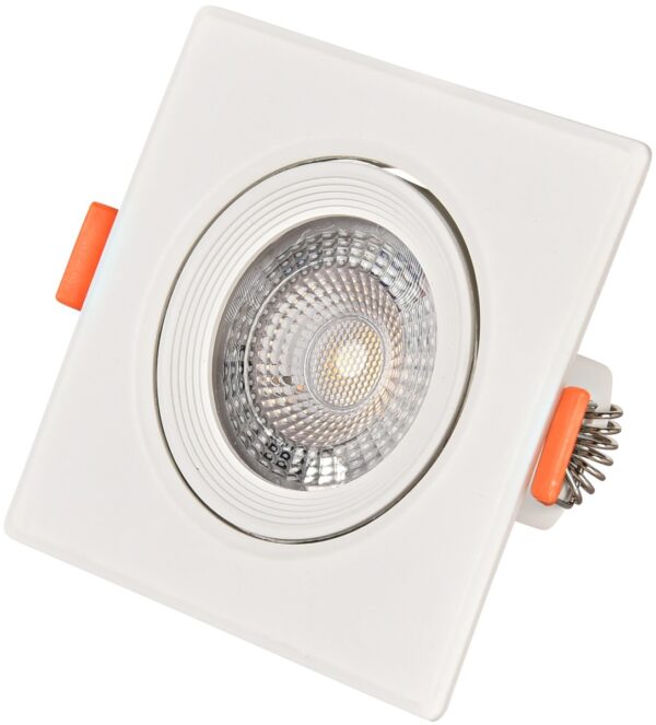 Avide LED Χωνευτό Σπότ 38° Τετράγωνο 5W Λευκό 4000K