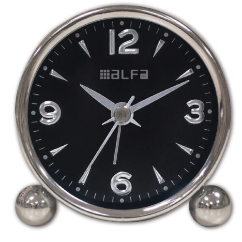 am03-alfaone-chrome-_0000640.jpeg Ρολόι Επιτραπέζιο AM03 Alfaone Αναλογικό Αθόρυβο Μεταλλικό Chrome-Μαύρο