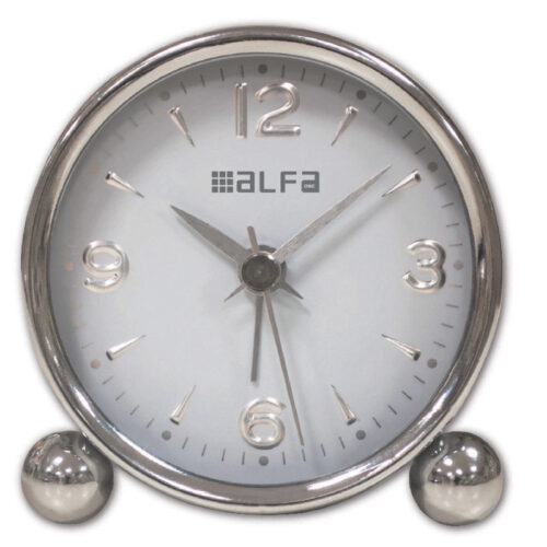 am03-alfaone-chrome-_0000641.jpeg Ρολόι Επιτραπέζιο AM03 Alfaone Αναλογικό Αθόρυβο Μεταλλικό Chrome-Λευκό
