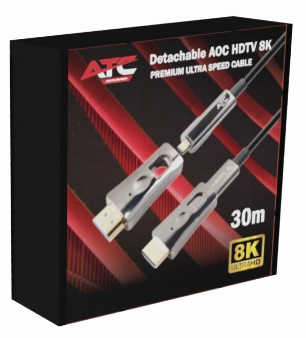 ATC AOC HDMI 2.1V 8K Αποσπώμενο Οπτικό Καλώδιο 30m