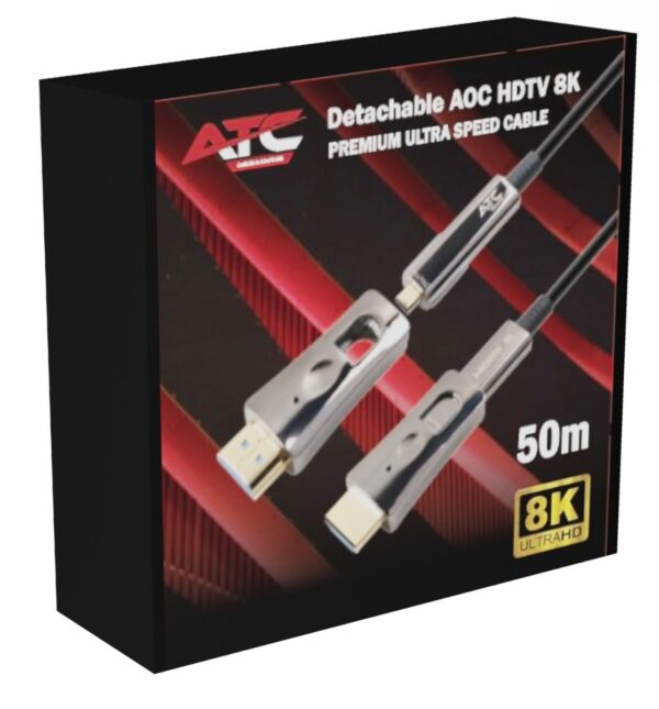 aoc_detachable_50m.jpg ATC AOC HDMI 2.1V 8K Αποσπώμενο Οπτικό Καλώδιο 50m