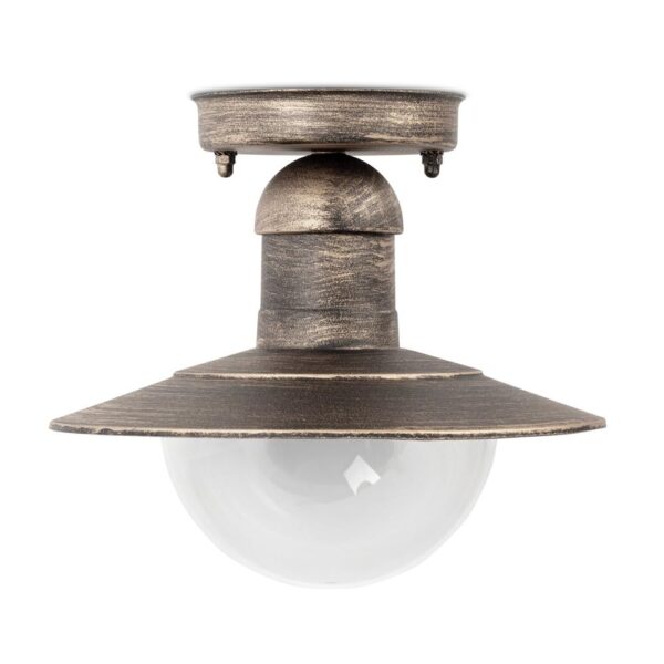 aolce27-imp-ag_p.jpg Avide Εξωτερικό Φωτιστικό Οροφής Imperial 1xE27 IP44 Σκούρο Χρυσό