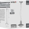 Avide Εξωτερικό Φωτιστικό Οροφής Imperial 1xE27 IP44 Stainless Steel