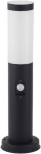 Avide Εξωτερικό Φωτιστικό Κήπου Boca 1xE27 450mm IP44 Μαύρο Φωτοκύτταρο