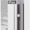 Avide Εξωτερικό Φωτιστικό Κήπου Boca 1xE27 450mm IP44 Σατέν Νίκελ Φωτοκύτταρο