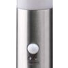 Avide Εξωτερικό Φωτιστικό Κήπου Boca 1xE27 450mm IP44 Σατέν Νίκελ Φωτοκύτταρο