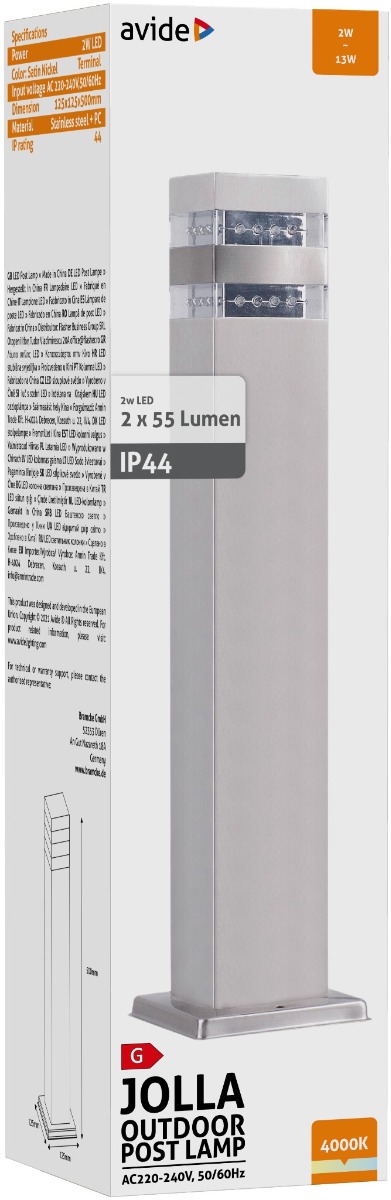 aolpl-jl-nw-sn_avide-kulteri-allo-lampa-jolla-led-2w-nw-500mm-ip44-szaten-nikkel_1_.jpg Avide Εξωτερικό Φωτιστικό Κήπου Jolla LED 2W Λευκό 500mm IP44 Σατέν Νίκελ