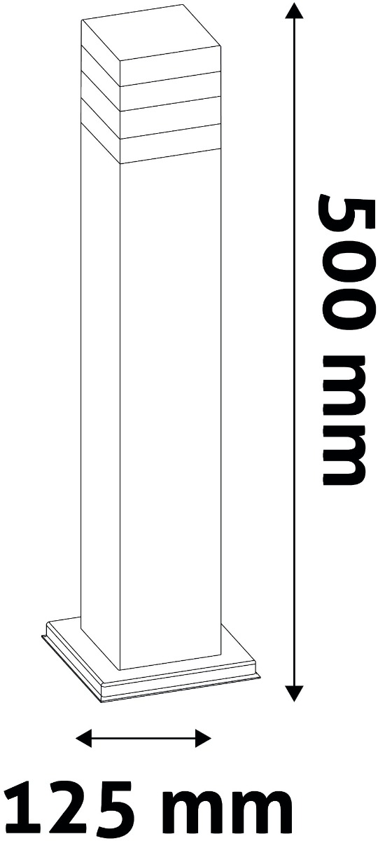 Avide Εξωτερικό Φωτιστικό Κήπου Jolla LED 2W Θερμό 500mm IP44 Σατέν Νίκελ