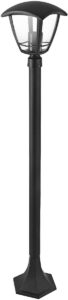 Avide Εξωτερικό Φωτιστικό Κολώνα Aria 100cm 1xE27 IP44 Μαύρο