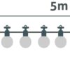 Avide Εξωτερική Γιρλάντα 5m Θερμό Decor 3xAA (Δεν περιλαμβ.)