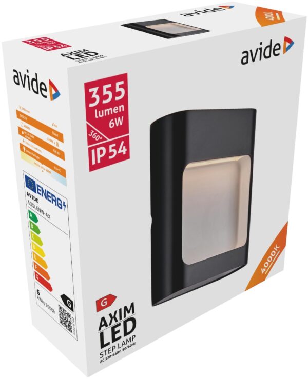 Avide Εξωτερικό Φώς Σκάλας Axim LED 6W Λευκό 4000K IP54