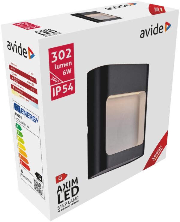 Avide Εξωτερικό Φώς Σκάλας Axim LED 6W Θερμό 3000K IP54