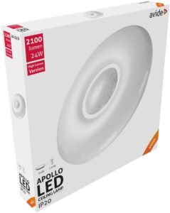 Avide LED Μοντέρνα Πλαφονιέρα Οροφής Apollo 24W 410*70mm Λευκό 4000K