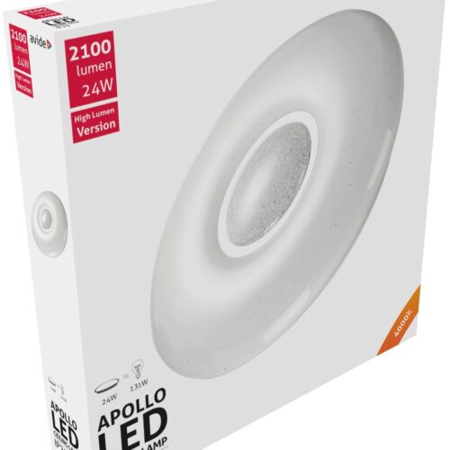 ap4.jpg Avide LED Μοντέρνα Πλαφονιέρα Οροφής Apollo 24W 410*70mm Λευκό 4000K