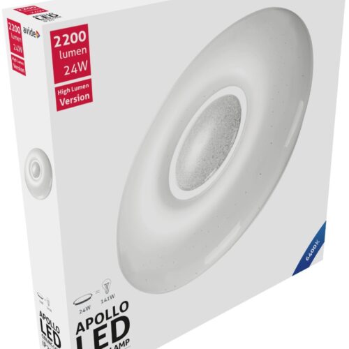 ap64.jpg Avide LED Μοντέρνα Πλαφονιέρα Οροφής Apollo 24W 410*70mm Ψυχρό 6400K