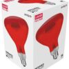 Avide Λάμπα Υπερύθρων E27 100W Full Κόκκινο