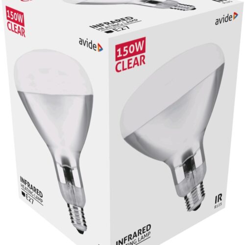 Avide Λάμπα Υπερύθρων E27 150W Διάφανο