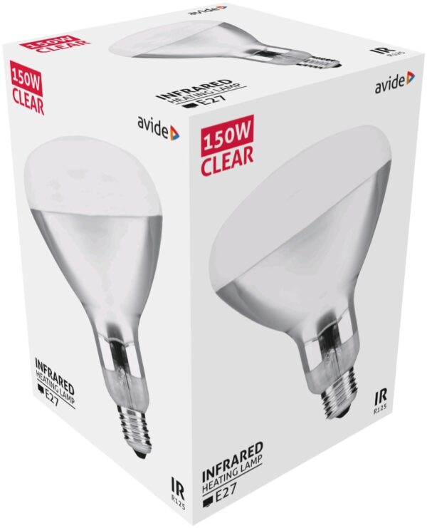 asir27-150w-c_avide-infra-izzo-e27-150w-clear.jpg Avide Λάμπα Υπερύθρων E27 150W Διάφανο
