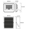 asolflcct-10ah-smsp_o.jpg Avide LED Ηλιακός Προβολέας 100W CCT με Ξεχωριστό Ηλιακό Πάνελ και Τηλεχειριστήριο