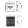 Avide Ηλιακός Προβολέας LED 50W CCT με Ξεχωριστό Ηλιακό Πάνελ και Τηλεχειριστήριο