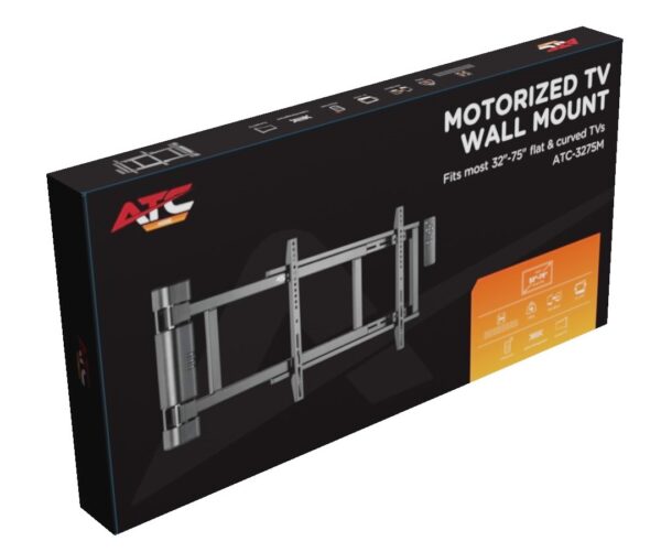 ATC Επιτοίχια βάση TV ATC-3275M με Μοτέρ και Τηλεχειριστήριο
