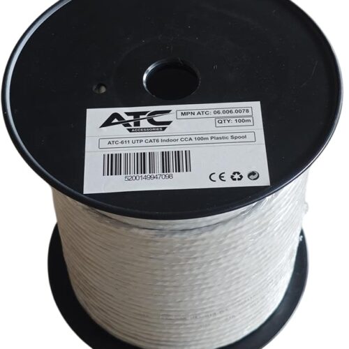ATC-611 Στροφείο UTP CAT6 Εσωτερικού Χώρου CCA 100m