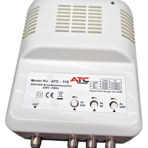 atc115.jpg ATC Κεντρικός Ενισχυτής ATC-115 UHF/VHF 35dB/30dB
