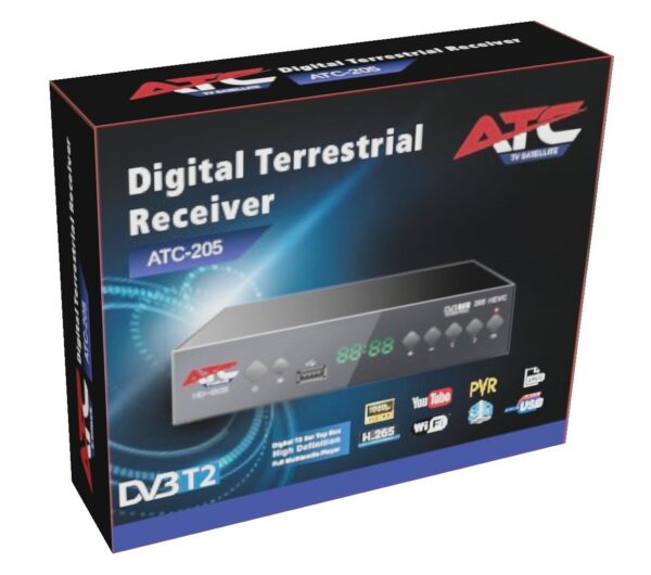 ATC Επίγειος Δέκτης ATC HD-205 T2 H.265