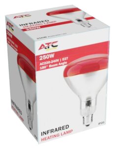 ATC Λάμπα Υπερύθρων 250W IP20 Κόκκινο