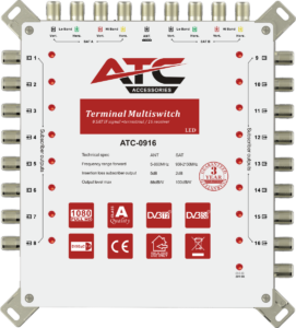 ATC Πολυδιακόπτης ATC-0916 (2 Sat + 1 Ter / 16 Εξόδοι)