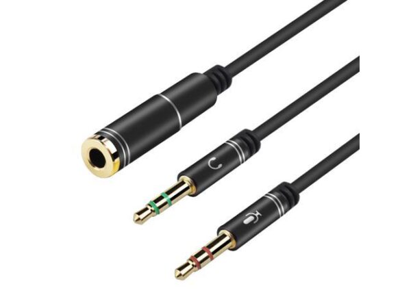 ATC Μετατροπέας 3.5mm 4PIN Θηλ. σε Audio/Mic 30cm