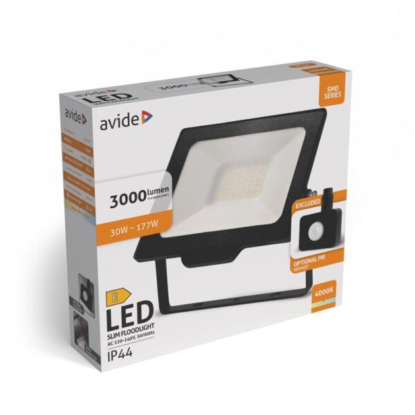 avide_led_flood_light_smd_30w_nw_4000k_opt.pir_2.jpg Avide Προβολέας LED SMD 30W NW 4000K με Προαιρετικό PIR