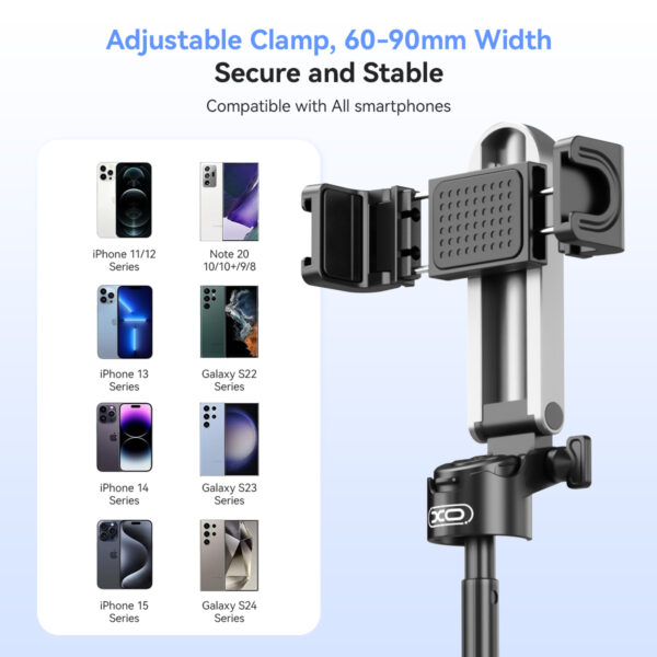 avrdw_10_.jpg XO SS21 Πολυλειτουργικό Mini Bluetooth Selfie Stick 4 σε 1