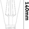 Avide LED White Filament ST64 8.5W E27 WW 2700K