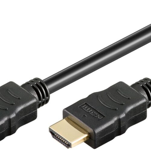 Goobay Καλώδιο HDMI Ethernet Υψηλής Ταχύτητας 4K/60Hz 18Gbit/s Μαύρο 1μ 80101