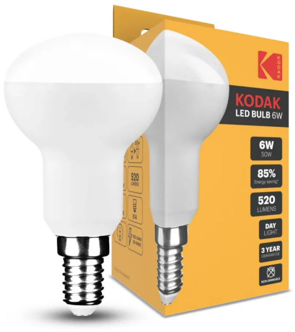 KODAK Max LED Izzo Λάμπα R50 6W E14 120° 6000K (520 lumen)