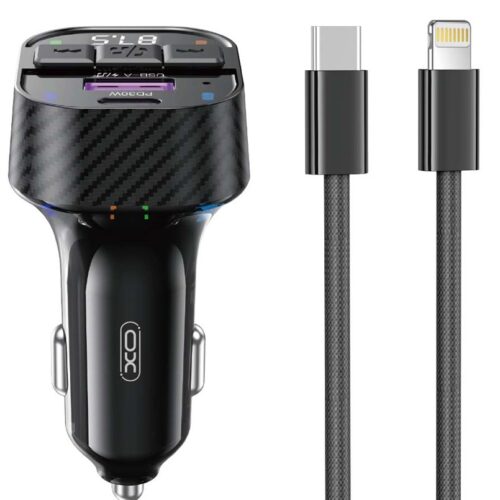 bcc17_04_9_.jpg XO BCC17 Smart Bluetooth MP3 A+C Dual Port PD30W Φορτιστής Αυτοκινήτου με καλώδιο Lightning