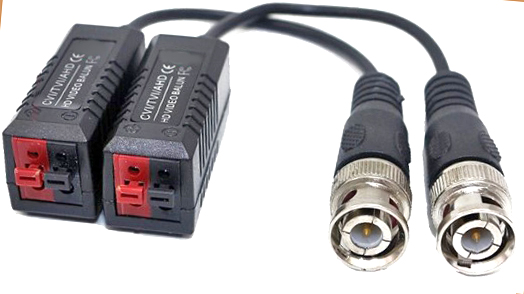 AHD Video Balun w/Lead 2pk