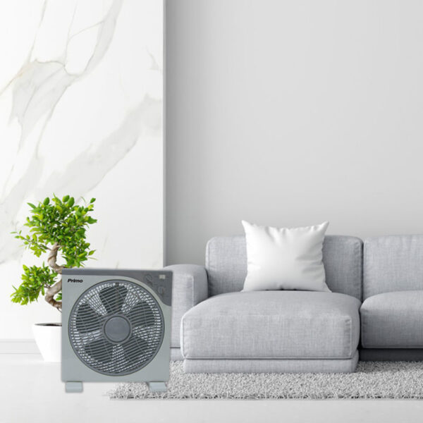 Ανεμιστήρας Boxfan 12'' 30CM PRBF-80287 Primo Λευκός-Γκρι