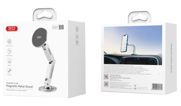 XO C148 Metal Twin Bar 360° Περιστρεφόμενο Μαγνητική Βάση